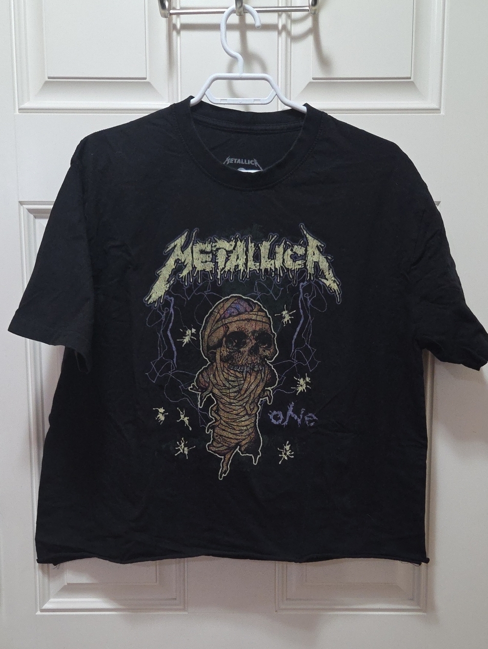 Metallica 'One' Graphic Band Tee - Skull Mummy Design